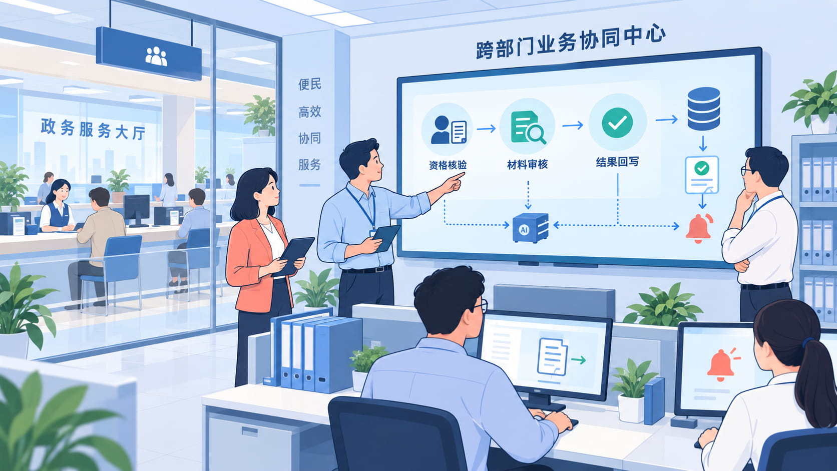 政务智能体如何实现跨部门流程办理,而不只是政策问答?